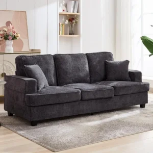 89-Inch Cloud Couch Sofa – Modern 3-Seater Chenille Sofa with Deep Soft Seats for Living Room